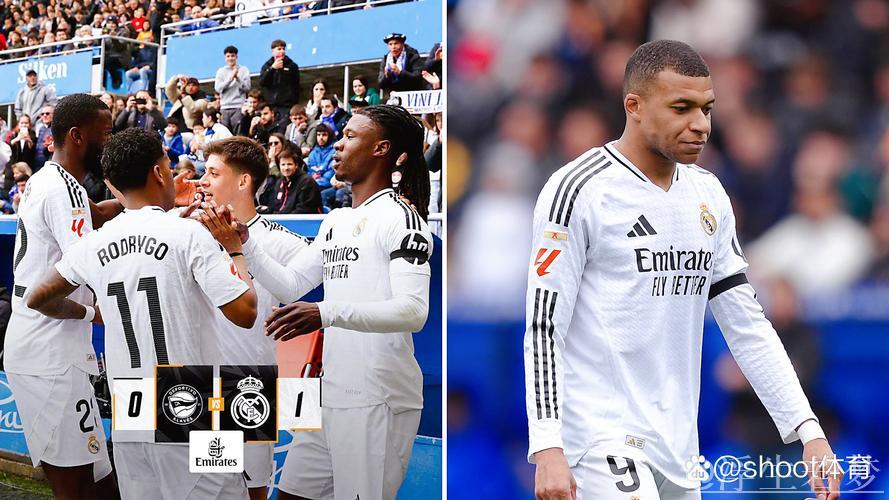 皇家马德里1-0再胜阿拉维斯！距榜首仅差4分，卡马文加精彩进球，姆巴佩红牌离场